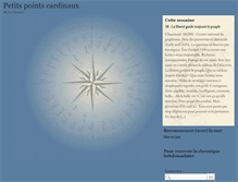 Tablet Screenshot of petitspointscardinaux.net